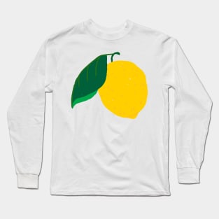 Lemon branches surface design pattern Long Sleeve T-Shirt